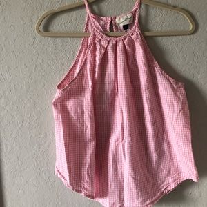 Pink Gingham Tank